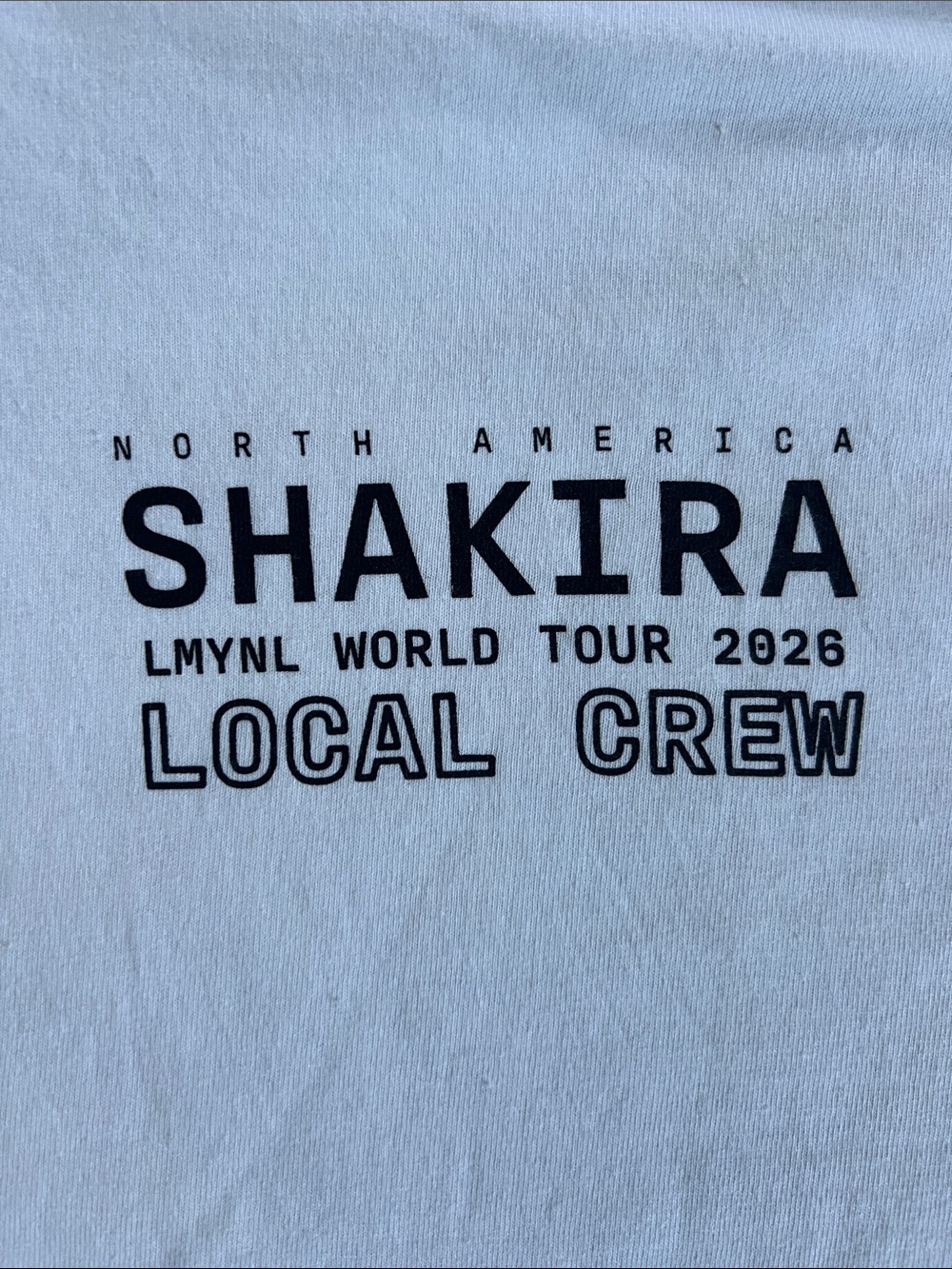 Shakira North America Local Crew T-Shirt